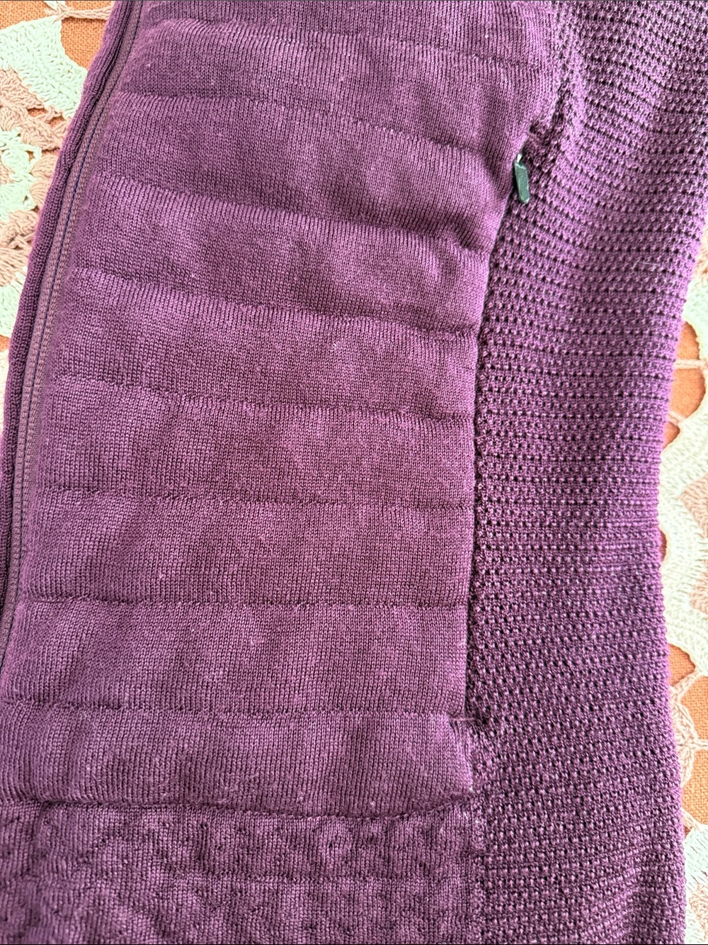 Icebreaker Purple Zoneknit Explore Merino Wool Blend Zip Hoodie Jacket - Picture 11 of 12